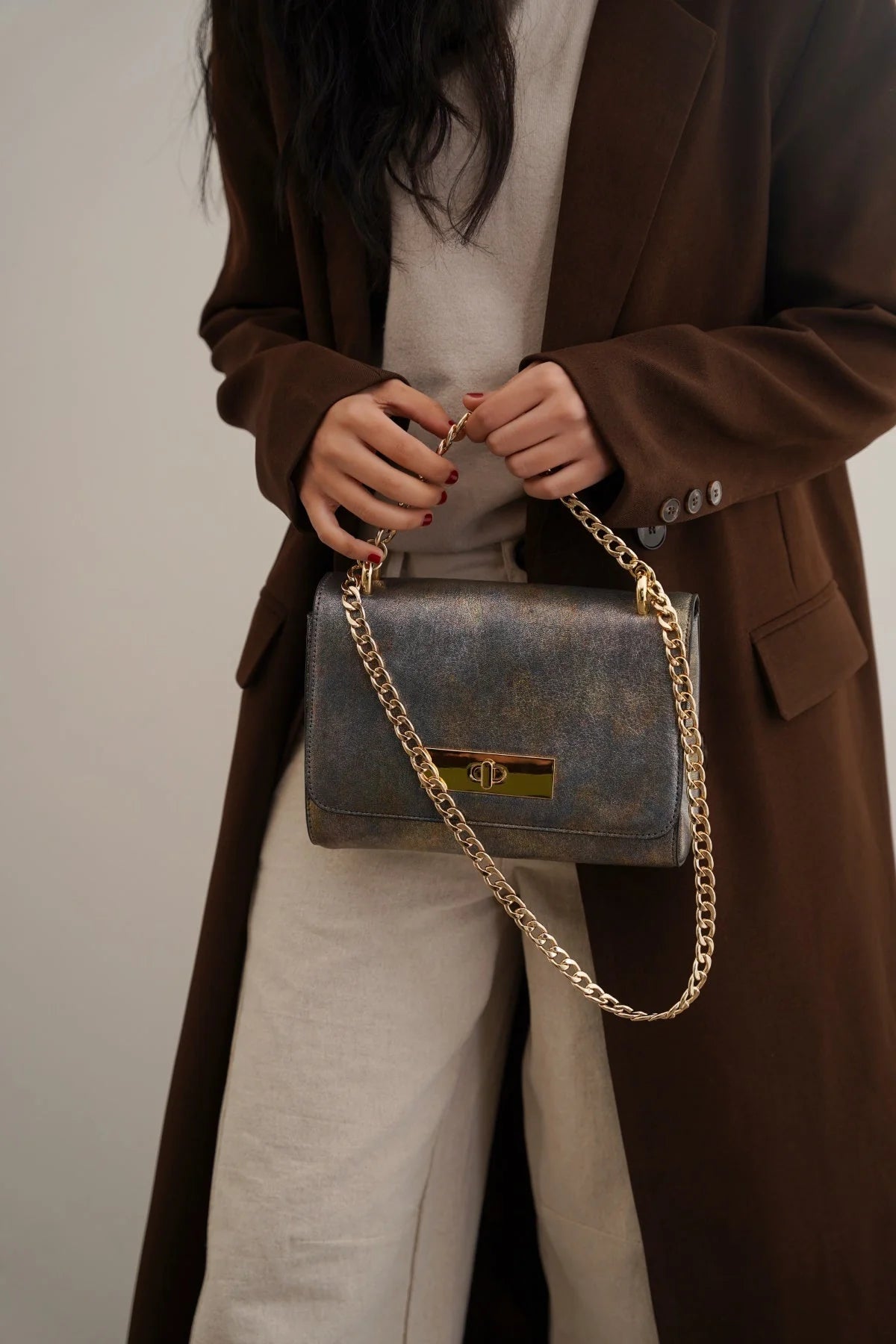 MERMAID BAG IN GENUINE LEATHER